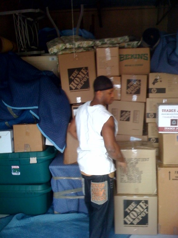 Ricky Packing a Storage Unit 